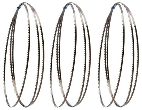 BomDog Bandsägeblätter, 3 Stück, 3 Mm, Mit 14 Tpi Sägeblättern, Schnittkurve. 1140 1332 1440 1570 1640 1712 1750 1790 Mm Holzbearbeitungsbandsägeblätter/3 Pcs Length 1490Mm
