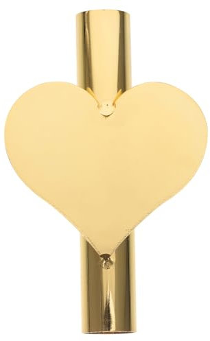 Parliky Goldene Herz Wandvase Aus Wandmontierter Blumenhalter Für Frische Und Künstliche Blumen Dekoratives Wandblumenrohr Für Hochzeit Party Und Wohnkultur