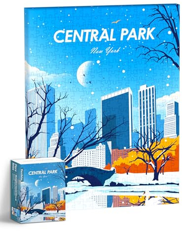 PieceRelax Puzzle Wandbild – Studio Inception - Days in New York - Central Park | 366 Teile | DIY-Puzzle zum Aufhängen | Wanddeko für Zuhause & Büro [HN1404]