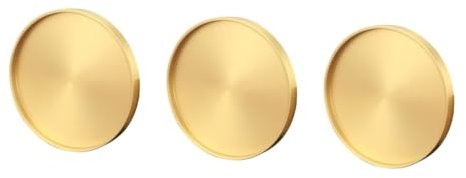 Cabilock 3 Piezas portavasos Coasters Colgador Tazas Colgador de Tazas Posavasos Antiguos café Posavasos Tazas manteles Individuales montaña Rusa de Cobre Bandeja de Tetera Golden