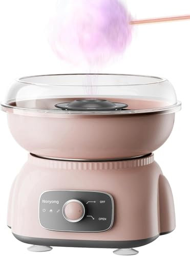 OFNHJK Cotton Candy Machine, Cotton Candy Maker for Kids, Cotton Candy Set, Includes A Bag of Colorful Candy, 10 Bamboo Sticks and Sugar Spoon, for Gatherings Wedding Family Party Powdered-1PCS
