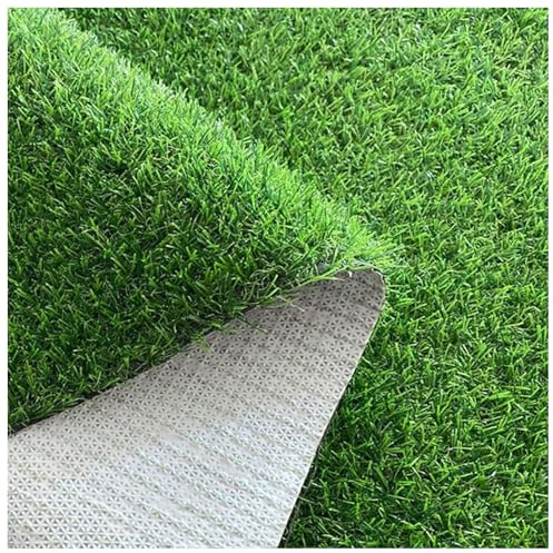 Estera Sintética De Hierba Artificial,alfombra Cesped Artificial, Rollo De Césped Artificial, Césped 20 Mm,Césped Alta Resistencia Exterior, Césped Mullido, Denso Y Suave(Size:80 x 900 cm,Color:verde)