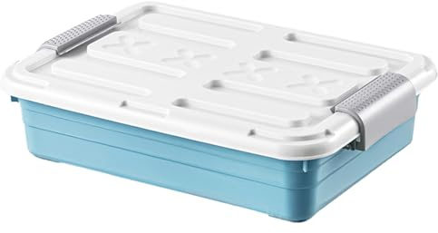 Caja De Almacenamiento De Ruedas - Bajo Contenedores De Almacenamiento De Cama Con Marco Duradero, Organizador De Ropa Portátil | Percheros De Alta Carga, Contenedor De Lanzador Impermeable Para El