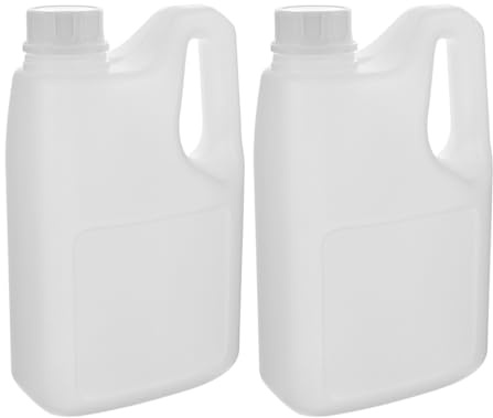 BESTYASH Kanister 2L mit Griff und Deckel, 2 Plastikflaschen zum Befüllen