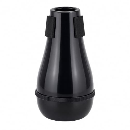 Jeffergarden Sordina de Práctica para Trombón Tenor y Alto, Mudo Recto de ABS en Dorado, Silenciador de Ensayo Portátil y Ligero para Músicos (BLACK)