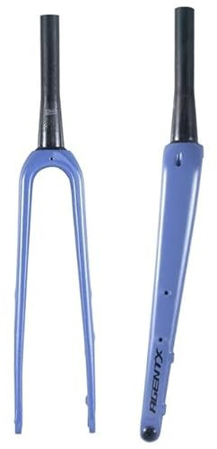 Forcella Mtb Forcella rigida in fibra di carbonio 700C completa, forcella for bici da strada, processo di cottura della vernice, passaggio cavi interno, sospensione in carbonio Forcella Della Biciclet