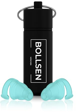 BOLLSEN Kinder Ohrstöpsel – 24 dB SNR Geräuschreduzierung & wasserdicht zum Schwimmen, Schlafen, Reisen & Schule – Weicher, wiederverwendbarer Silikon-Gehörschutz mit bequemem Sitz (1)
