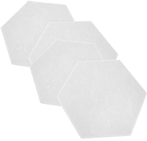 Ipetboom Lot De 5 Panneaux Acoustiques Muraux En Polyester Blanc Adhsif, Panneaux Insonorisants Pour Studio D’enregistrement, Ktv Et Home Cinéma, Absorption Phonique Et Isolation Sonore Optimale