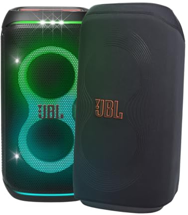 JBL Bundle of PartyBox Club 120 Cassa Portatile Wireless Bluetooth, nero PARTYCOVER CLUB 120 Copertura protettiva, nera