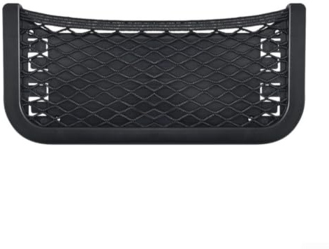 Set di 4 reti elastiche per bagagliaio, per roulotte, camion, barca, casa, colore nero, robusto materiale in nylon, con 16 viti e 8 cinghie di fissaggio, sistema di organizzazione salvaspazio, 257 x