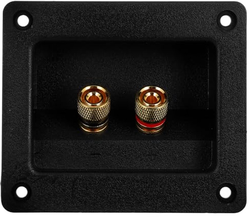 Luxshiny Connettore in Lega e Rame Puro 2 Vie e Casse per Acustiche Terminale Quadrato Progetti Audio Fai da Te Subwoofer e Speaker