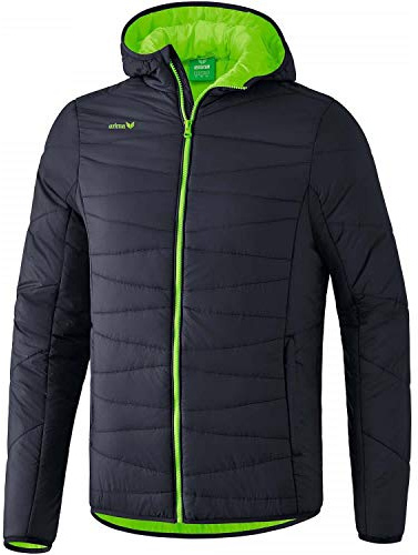 Erima barn basic stegjacka grau (Dark Grey/Green Gecko) 140