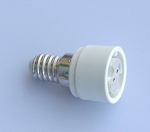 2 adattatori per attacco da E14 a G4 MR16 GU5.3 GU4 per lampadine LED o alogene
