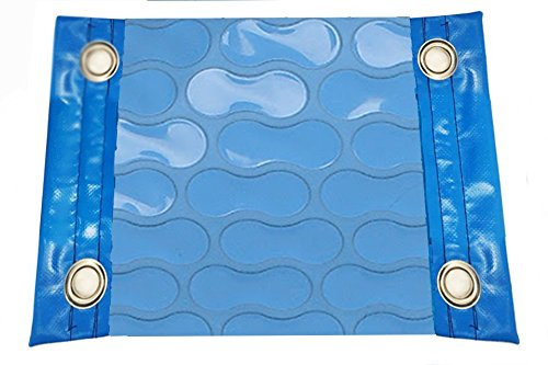 International Pool Protection Manta TÉRMICA (6x3m) DE 500 MICRAS COOLGUARD con Refuerzo EN Todo EL Contorno + Cubierta DE PROTECCIÓN para COBERTOR Solar + ENROLLADOR TELESCÓPICO.
