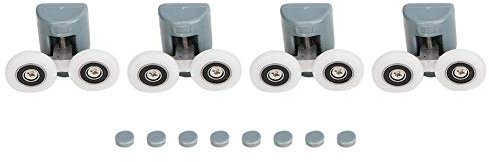 Rondella Scorrevole Per Porta Doccia Pulegge Di Ricambio Kit Ferramenta Superiore Runner In Vetro(doppia ruota)