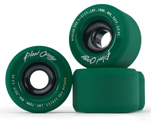 Blood Orange Morgan Pro 70mm Longboard Rollen (Midnight Green - 80A)