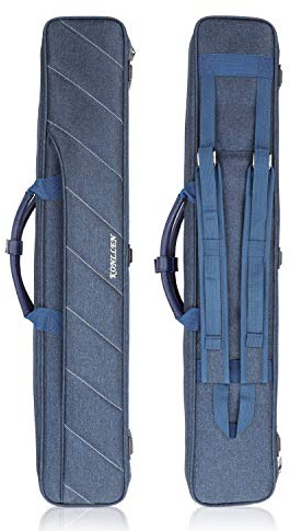 KONLLEN 3 x 4 Oxford-Gewebe Billardqueue-Tasche Tragetasche für Billardstöcke (Blau)