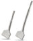 SDS Plus Chisel, 2pcs Tile Removing Chisel SDS-Plus Cranked Chisel Bits, Wide 75mm X 165mm & 250mm Angled Bent Chisel Set,Masonry Floor Wall Tiles Remover Chisel Tool