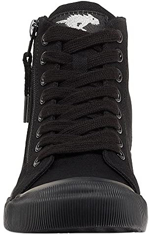 Rocket Dog Womens/Ladies Jazzin Hi 12A Cotton Canvas Shoes (6 UK) (Black)