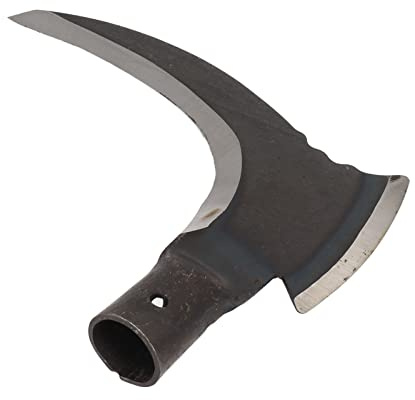 Zunate Double Scythe, High Manganese Steel Double Sickle, Easy and Comfortable Double Sickle, Ideal Gardening Tool for Outdoor Grass Cutting, Vine Trimming, Tree Pruning (Single Cutter Head)