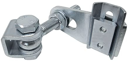 SOTOOLS 2 x Torangel, M16, verzinkt, Torscharnier, verstellbar | 3-fach verstellbar: senkrecht, waagerecht und in der Tiefe, Torscharnier.