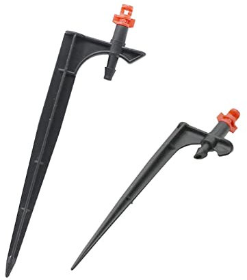 Sistema di irrigazione for irrigatore for prato da giardino 250 set di kit di ugelli atomizzatori a spillo 10,5 cm/14 cm Staffa porta ugello Irrigazione da giardino Spruzzatore a 90/180/360 gradi ( Co