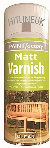 HitlineUK Varnish for Wood Varnish Clear Matt Varnish for Wood Outdoor (250 ML, CLEAR MATT)