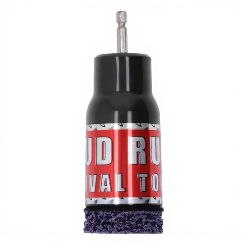 Rust Removal Tool, Stud Wheel Hub Cleaner for Impact Wrenches, Electric Drill Cleaning Tool with Wire Brush and Grinding Wheel, Quick Scale Remover
