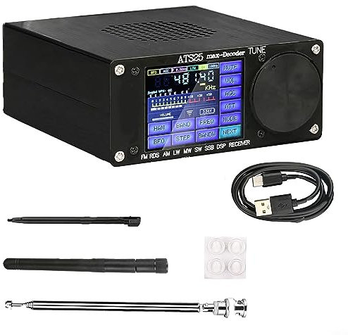 ATS-25max-Decoder Si4732A10 Ricevitore Radio, Ricevitore Radio Portatile Full-Band Supporto CW FT8 FT4 SW per MW 64-108MHz/RDS