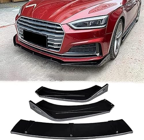 Frontal Alerón Spoiler Labio para Audi A5 RS5 2012-2022,Parachoques Delantero Labio Divisor Difusor Kit Carrocería