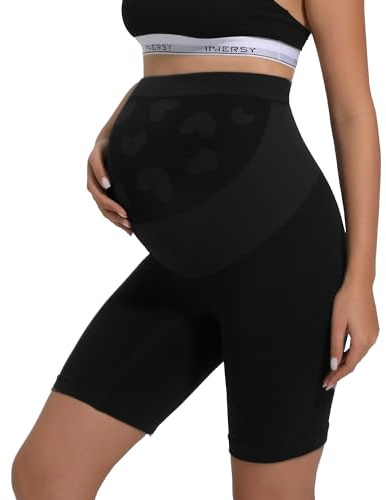 INNERSY Bragas Embarazada Cintura Alta Pantalon Antirozaduras Mujer Verano | Ropa Interior Embarazo, Culotte Anti Rozaduras Muslos, Shorts Debajo la Falda Vestido, Braguita para Futura Mamá Talle Alto