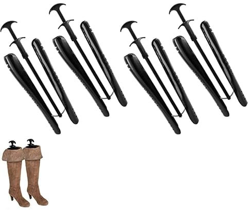 LAUFUY Universeller Stiefelspanner – verstellbare gefederte Unterstützung, Schuhspanner für Damen und Herren, ideal für hohe und kniehohe Schuhe, behält Form und verhindert Falten, 2 Paar,