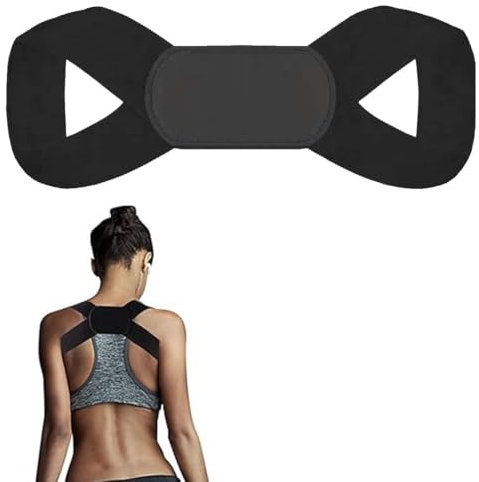 BQRKOTM 1 Pezzo Correttore Posturale, Correttore Posturale Spalle Schiena Uomo Donna, Fascia Posturale Spalle e Schiena Traspirante Regolabile, Posturale Correzione per Alleviare il Dolore
