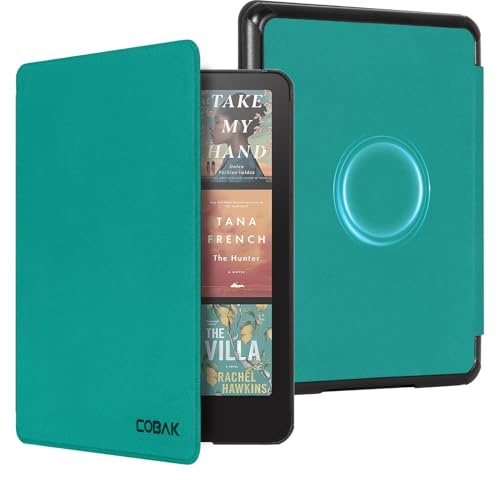 CoBak Custodia per Kindle Paperwhite 7 12a generazione 2024 e Kindle Colorsoft - compatibile con iPhone MagSafe, per PopSockets Grip, per Anker Wireless Charging Pad, Supporto magnetico, Giada Verde