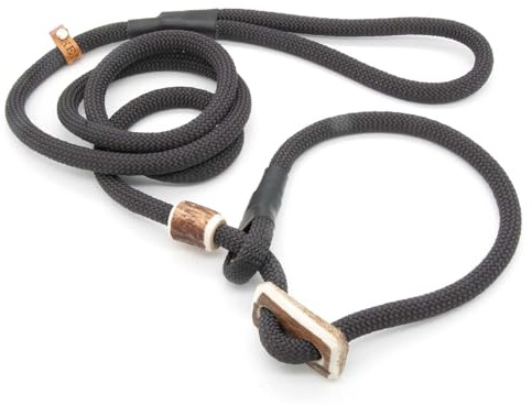 Retriever-Leine/Moxonleine Sporty-Style | robuste Hundeleine aus Tau mit Klemme & Halsbandfunktion | 10mm – Ultra stark & wetterfest für Powerhunde | Training, Alltag & Dummyarbeit