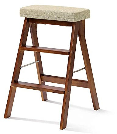 GAOXIONG Taburetes de Cocina Taburete de Madera para Adultos Escalera Plegable de Madera Maciza Taburete Plegable portátil Taburete pequeño multifunción Banco Cocina, hogar, Cocina, Garaje