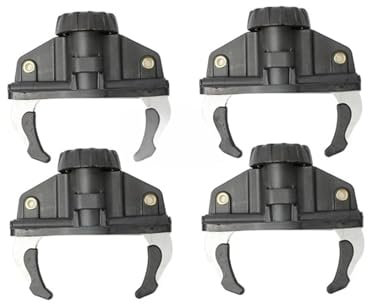 OZCCH Quick-Fix Roof Box Mounting Kit - Universal Quick-Release Caliper Clips for Car Roof Racks & Luggage Carriers | Secure Fastening Accessory Pack(4 PCS)