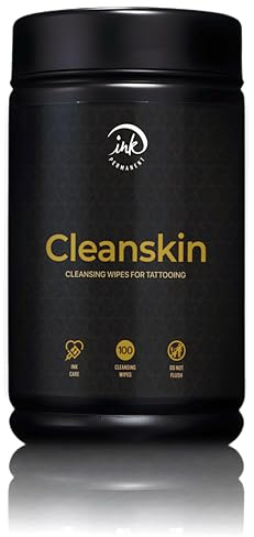 CleanSkin Green Soap Tattoo Wipes 100 Count Lint-Free Alcohol-Free | 100 pre-soaked lint-free wipes offer a green soap alternative for tattoo, PMU and piercing prep; fragrance- and alcohol-free.