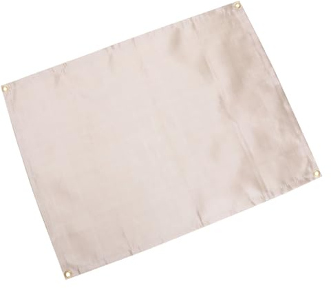 HEMOTON High Temperature Resistant Flame Retardant Cloth Fire Barbecue Fabric Home Outdoor Heat Insulation Blanket Heat Resistant Blanket Safety Blanket Welders Blanket Beige Glass Fiber