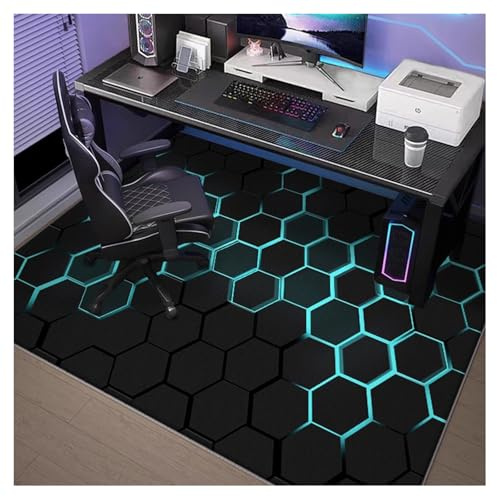 Ergocar Gaming Rug Colorful Short Pile Decorative, Slip-Resistant, Stain Resistant, Colorfast, Soft Touch, Sound-Absorbing, Water-Absorbent Ideal for Gaming Areas, Teenagers, Playroom Decor