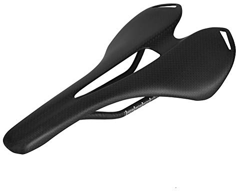 Carbon Fiber Fahrrad Sattel, Ultraleicht, Matt, Hohle Bauweise, Universalgröße - Stoßdämpfend, Atmungsaktiv, Geeignet Für Outdoor Fahrradfahren