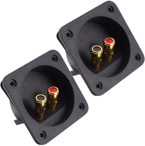 jojofuny 2 pezzi Terminali Altoparlanti Subwoofer con Molla Spinta per Casse Audio DIY Connettori Audio per Riparazione e Sostituzione Car Stereo
