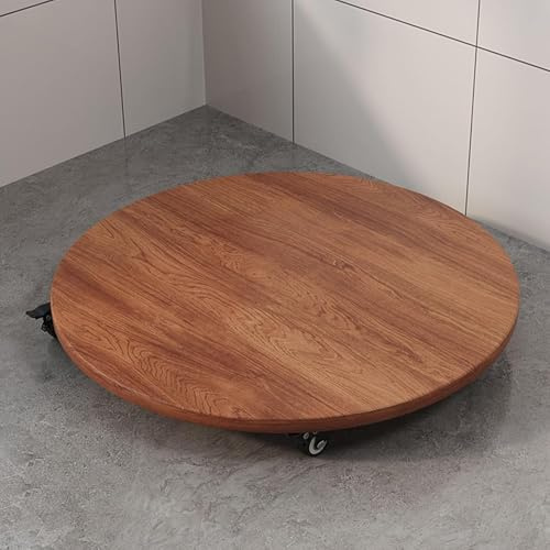 ZYREHAW Carrello Portavasi con Ruote Bloccabili,Carrello per Piante,Sottovaso con Ruote per Vasi di Fiori,Patio,Giardino E Arredamento per Lcasa,Balcone,Resistente E Facile Spostare Round 60x60cm