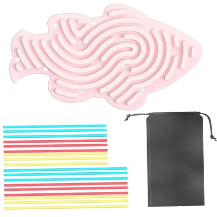 predolo Tappetini Sensoriali per Bambini Irrequieti, Giocattoli per Bambini, Tavola attività per Sviluppare La Motricità Fine, Giocattolo Divertente YR, Rosa