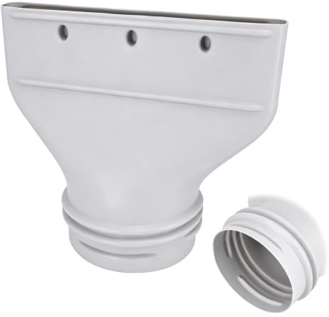 Adaptateur Plat de Tuyau d'Évacuation de Climatisation, 130 mm/150 mm Raccord Plat pour Tuyau d’Échappemen Accessoire pour Fenêtre Climatisation Mobile