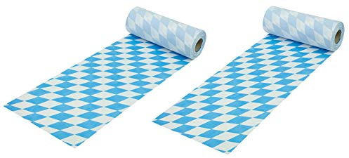 2 X sensa Lux Oktober Fest Runner, Oeko Tex 100, Tavolo Band, lavabile, 30 cm X 25 m, prati, al metro, Biancheria da tavola, stoffaehnliches in tessuto non tessuto, Party, catering, celebrazione,