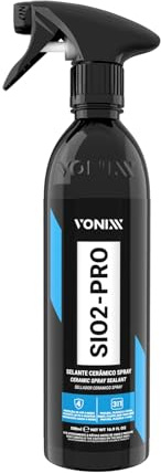 Vonixx SiO2-Pro Sellador Cerámico Spray para Coche, 500 ml | Refuerza el brillo y la hidrofobicidad de pinturas y superficies tratadas, con protección de hasta 4 meses