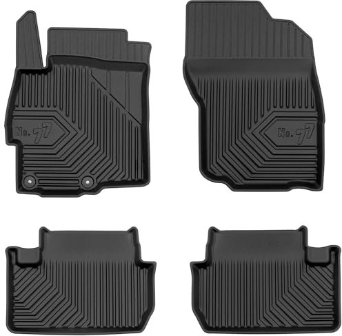 MOTOS Gummimatten Auto Fussmatte passend für Mitsubishi Lancer VIII 2007-2017 Verbessern Sie Ihren Reisekomfort mit Antirutschmatte Auto No.77- Allwetter fußmatten Auto, Schutz vor Verschmutzung