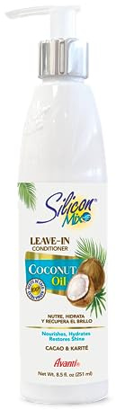 Silicon Mix Après-shampoing nourrissant sans rinçage à l'huile de noix de coco Mousturizing | Avec cacao et beurre de karité idéal pour cheveux secs abîmés | 8,5 oz