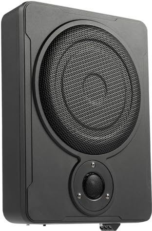 TaNeHaKi Auto Subwoofer,Amplificateur Actif avec CâBle De Connexion Assorti,Caisson De Basses De Voiture,Enceinte Active sous SièGe 300w